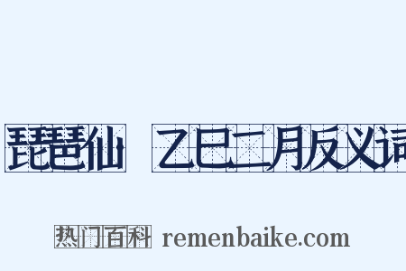 琵琶仙·乙巳二月反义词是什么意思的图片